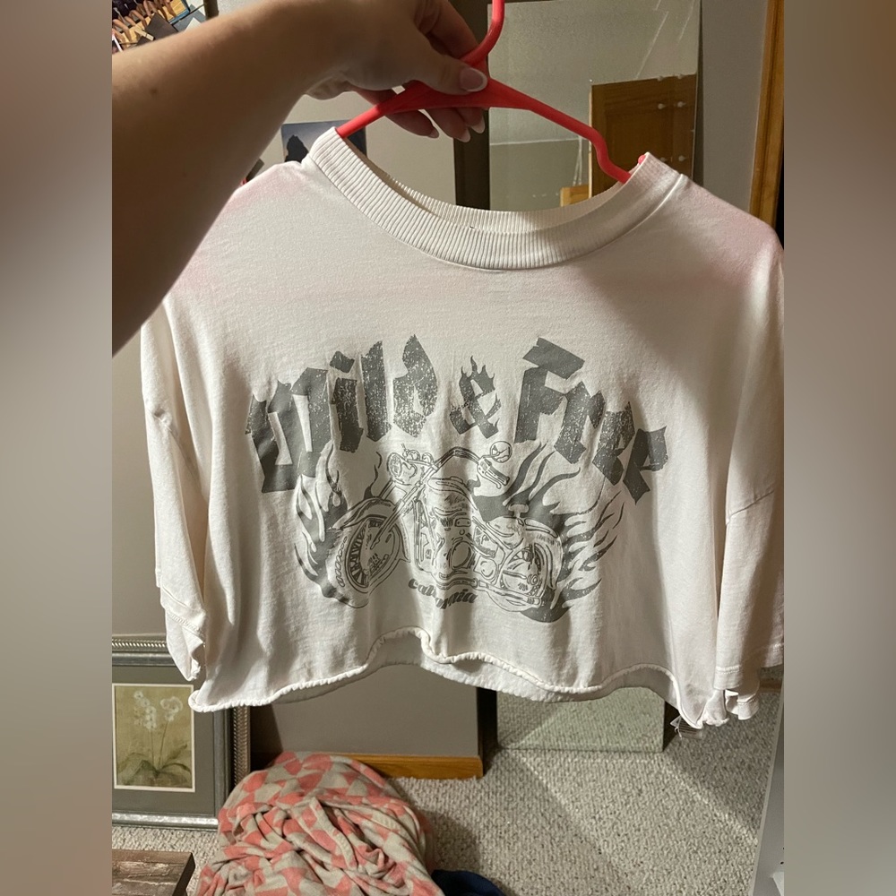 H&M White crop top